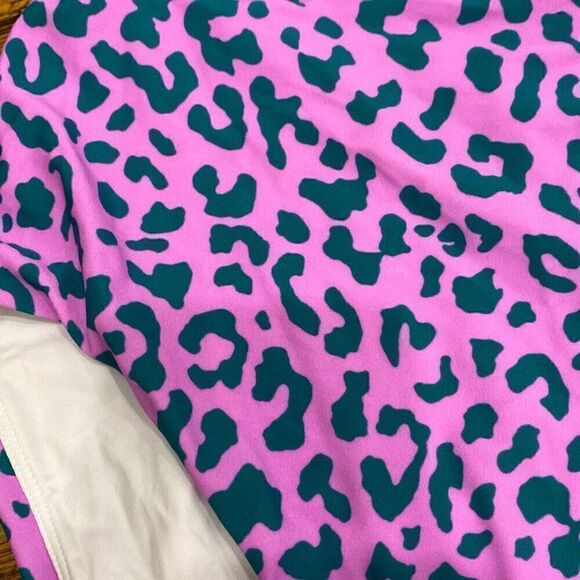 Diane von Furstenberg Morgan One Piece in Heyford Bubblegum & Cactus MEDIUM - Picture 2 of 7